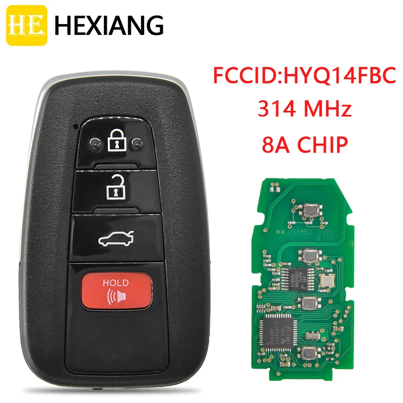 Смарт-ключ для автомобиля HE Xiang с дистанционным управлением США Toyota CAMRY FCCID HYQ14FBC