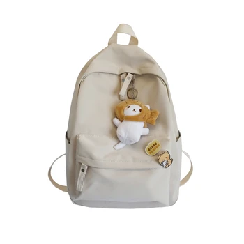 

Old school girl's schoolbag female campus backpack Korean Mori Hong Kong style simple and versatile ins Backpack