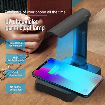 

Fast Wireless Charger for iPhone 11 Pro Xs Max Samsung S10 UV Lamp Sterilization Portable Multifunctional Sterilizing Machine