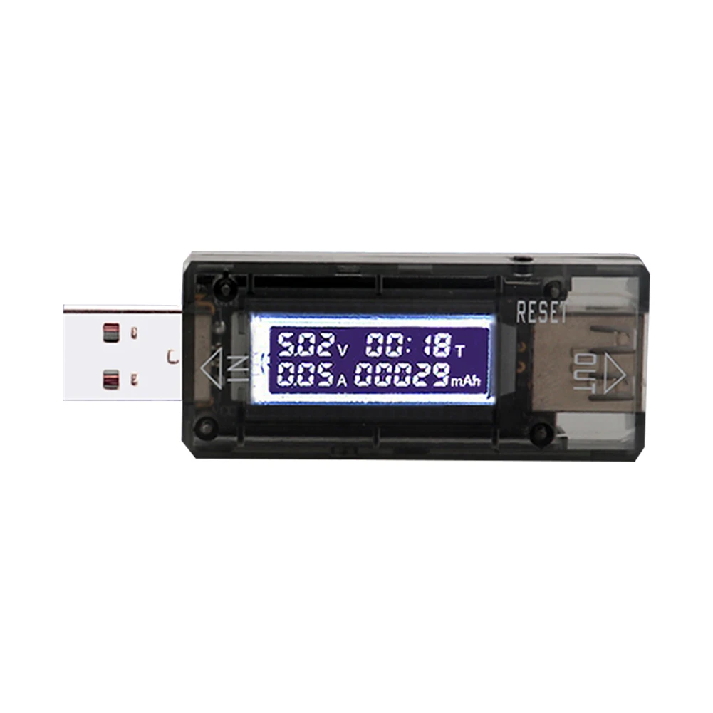 Voltímetro Digital de CC con USB, amperímetro de 3,2-10V, 0-3A, indicador de detección para cargador de pared para coche, tableta del teléfono de PC
