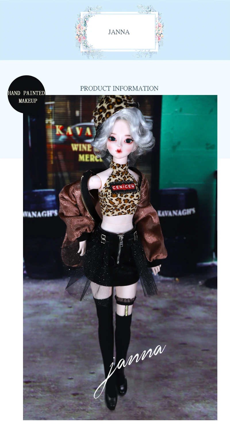 DBS 1/3 BJD коллекция фантазий механическое соединение тела, включая волосы, глаза, одежду 62 см Высота девушки ледяной, SD