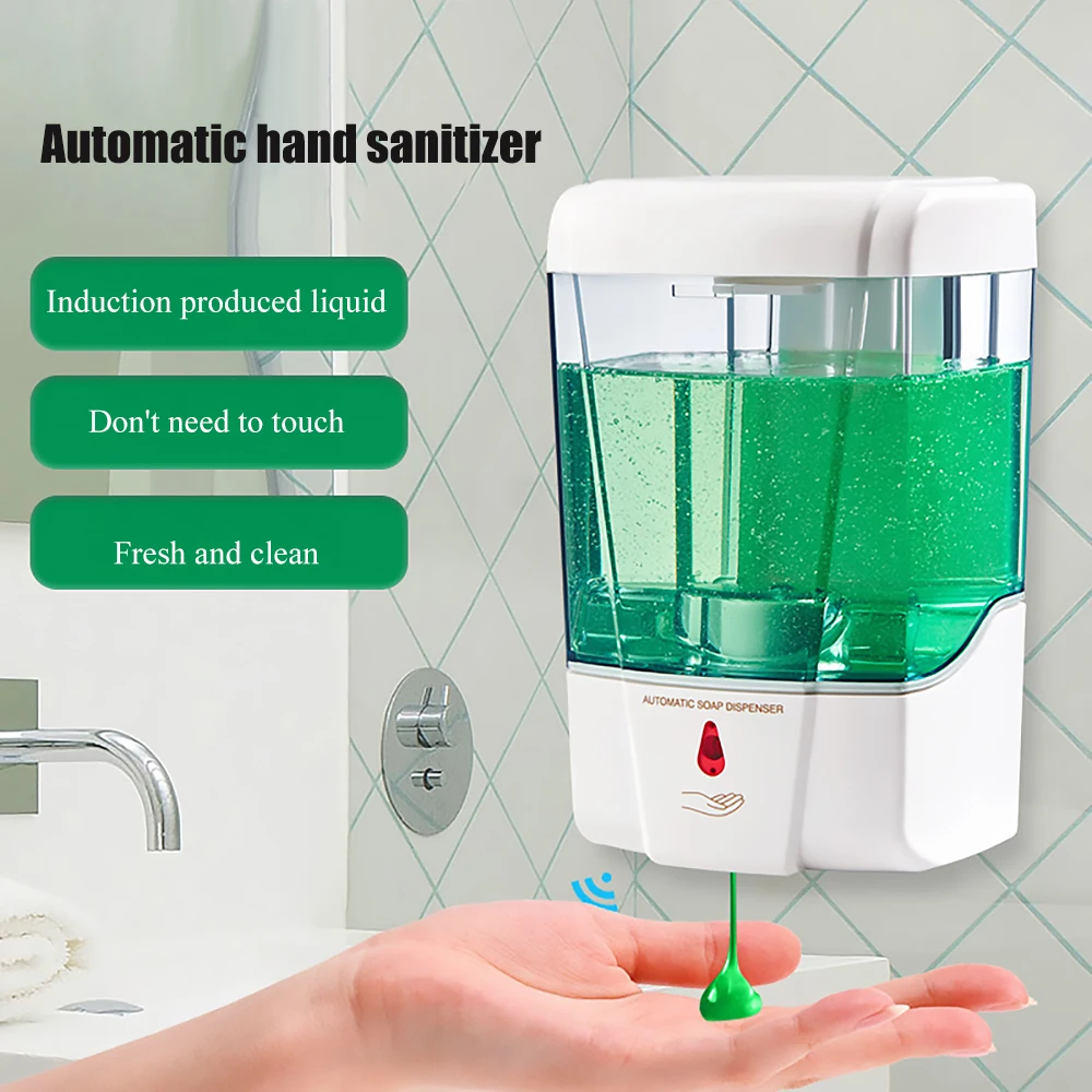 

2020 automatic sensor wall mounted soap dispenser hotel family school bathroom non perforated hand box soap dispenser