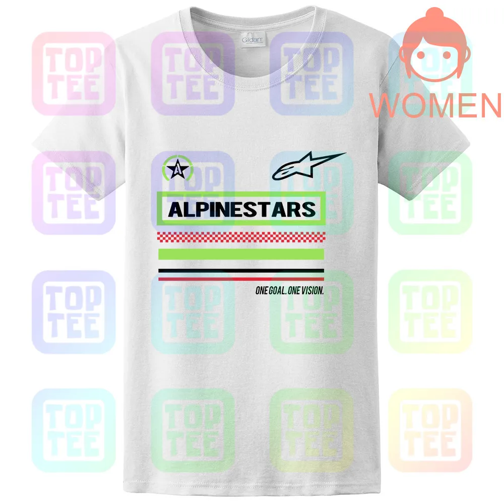Черная футболка Alpine Star - Цвет: WOMEN-WHITE