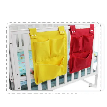 

Mesh Adjustable Nursery Hanging Organizer Baby Diaper Caddy Toddler Bed Toy Clothes Storage Bag for Baby Essentials