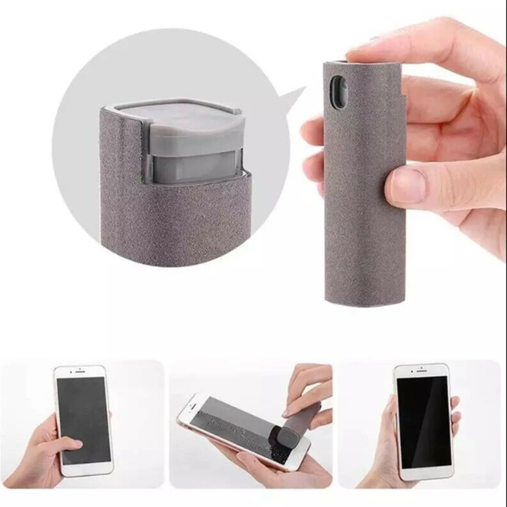 

2 In 1 Portable Phone Screen Cleaner Microfiber Cloth Set Cleaning Pc Computer Screen Cleaner Tools