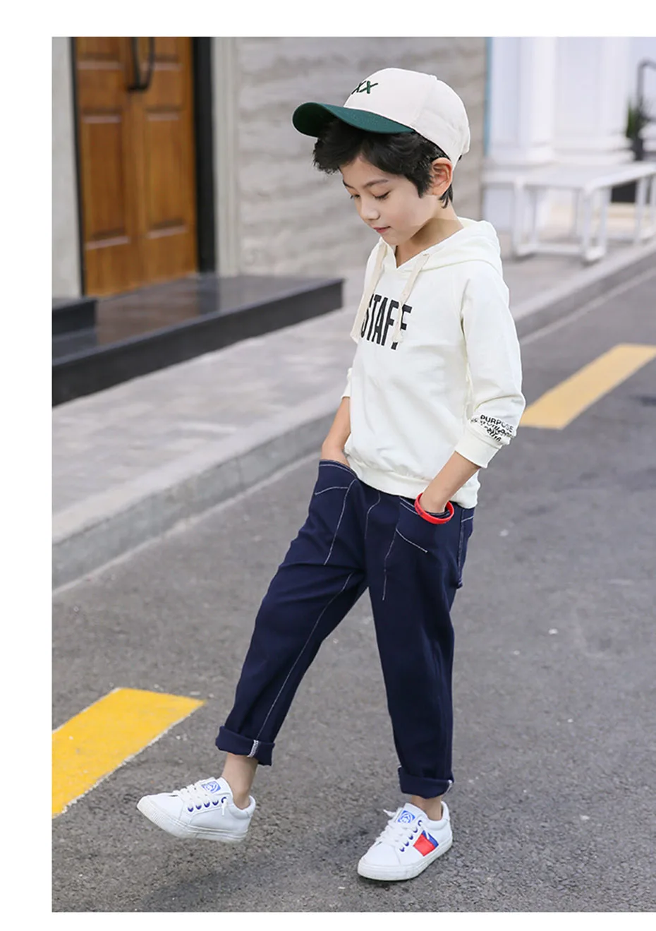 Pants For Boy Solid Boy Casual Pants Elastic Waist Children Trousers Autumn Simple Fashion Winter Clothes For Boys Christmas