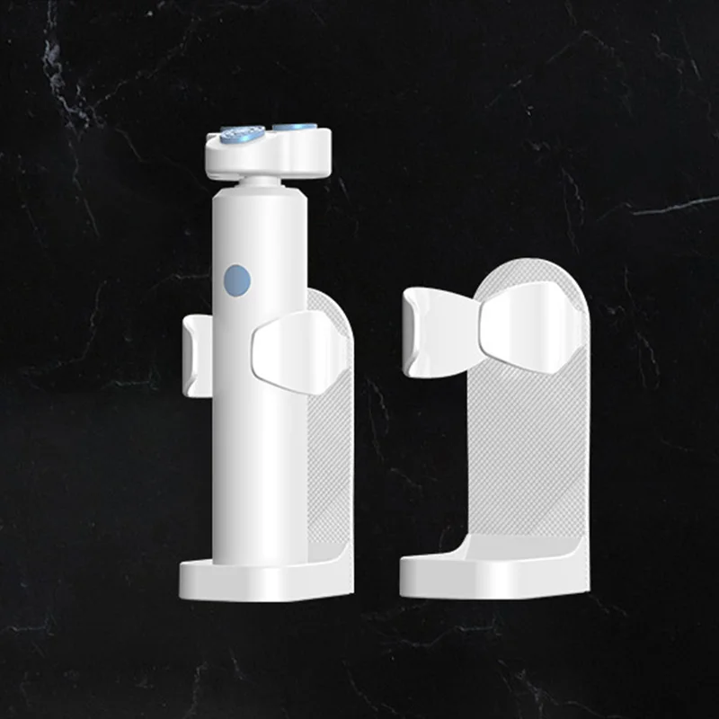 Toothbrush Holder Bathroom Shaver Rack Wall Mounted Electric Toothbrush Space Saving Traceless