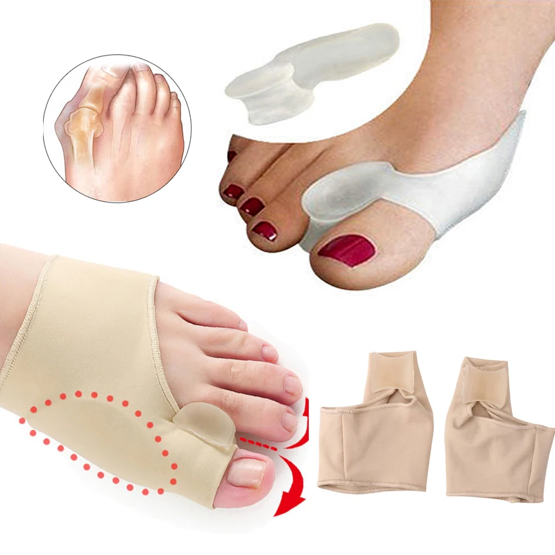 Silicone Toe Separator Hallux Valgus Bunion Foot Overlapping Straightener Orthopedic Bunion Corrector Pedicure Foot Care Tool