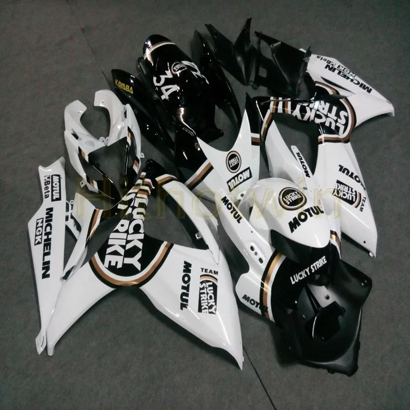 Пользовательские Обтекатели мотоцикла для SUZUKI GSX-R600 R750 2006 2007 GSXR600 750 K6 Комплект кузова+ винты+ красный черный M2 - Цвет: H
