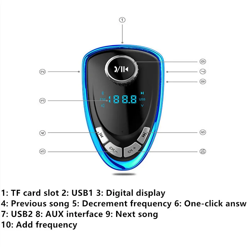 A27 автомобильный mp3-плеер аудио Fm модулятор радио fm-передатчик Bluetooth автомобильный комплект стерео приемник быстрый мобильный телефон зарядное устройство автомобиль музыка