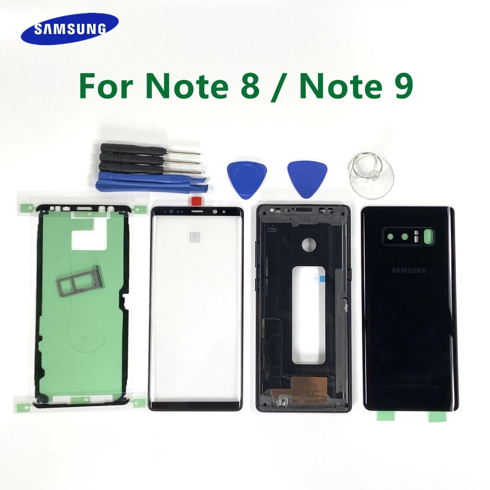 Полноразмерная задняя крышка корпуса Передний экран стекло объектив средняя