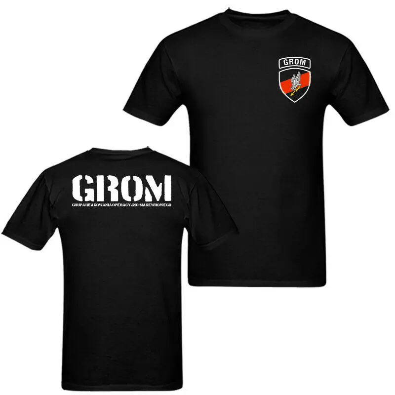 

Men T-Shirt Poland Thunder JW Jednostka Wojskowa GROM Special Force Army T shirt