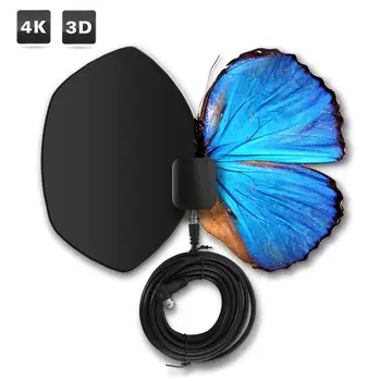 

Car HDTV Antenna 50 Mile Range Amplified USB Power Supply Signal Booster Support 4k 3D for Home RV Parts Free TV Programme r20