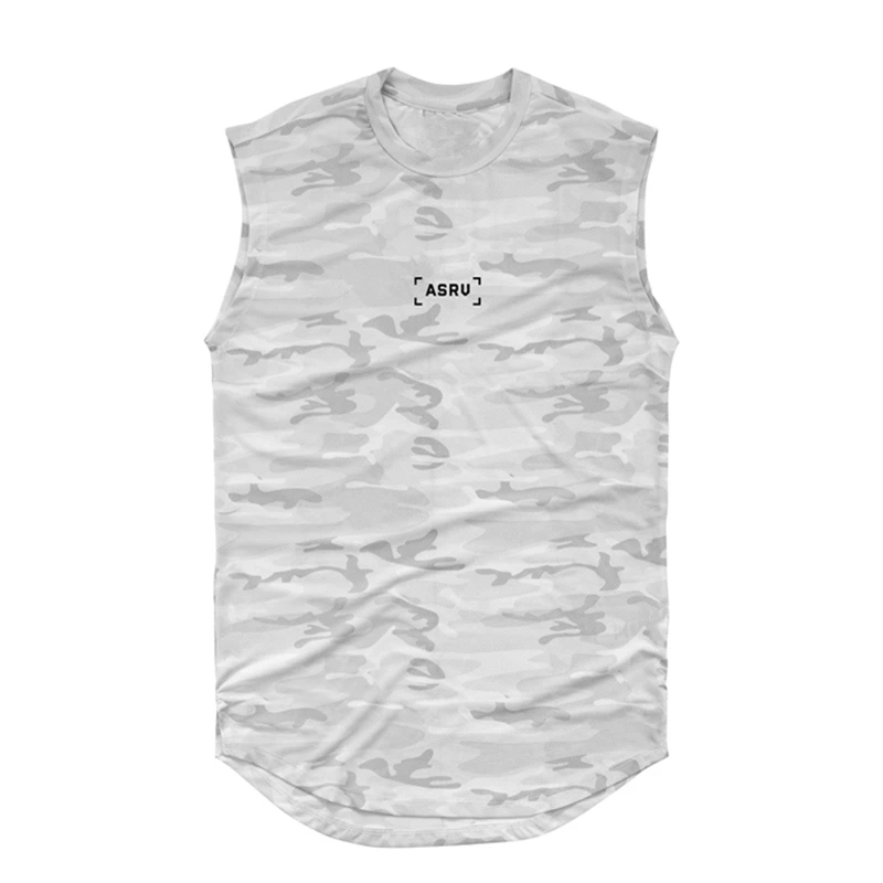 

2020 Camouflage Mesh Breathable Gym Men Tank Tops Running Undershirt Bodybuilding Singlet Fitness Sleeveless Vest Men Tank Tops