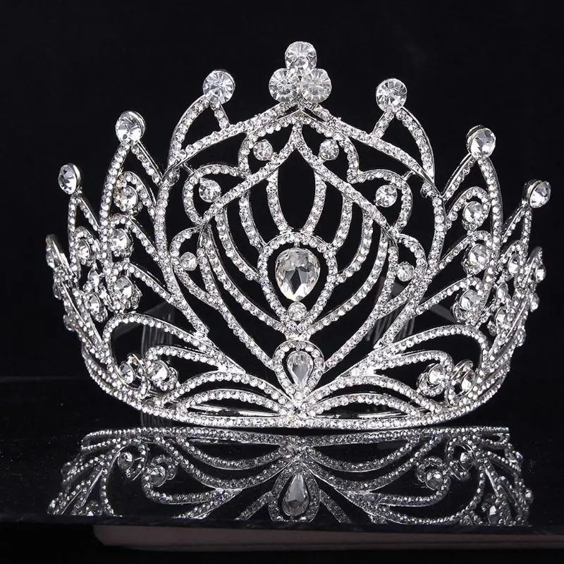 Bridal Wedding Prom Rhinestone Crystal Crown 517F