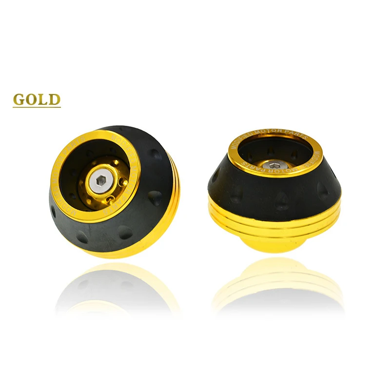 Золотой Аксессуары для мотоциклов, электрическая Автомобильная капельная чашка, алюминиевый сплав, ударная чашка, капельная чашка, передняя вилка, чашка, колесо, ступица, защита от Краш, внедорожная - Цвет: Золотой
