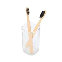 1 шт., Экологичная зубная щетка с бамбуковым углем для взрослых, зубная щетка с мягкой щетиной, зубная щетка для гигиены полости рта, щетка для чистки зубов