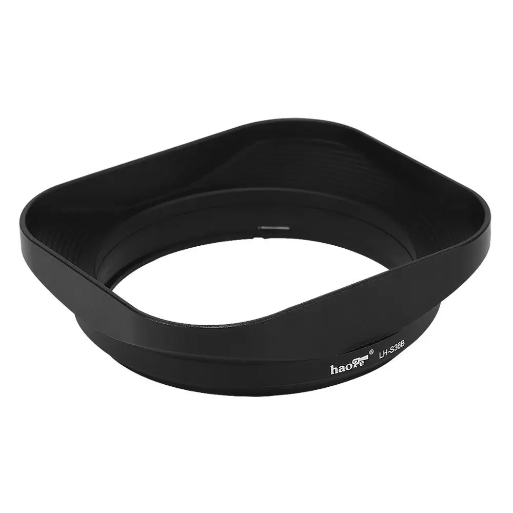 Haoge Hg-Lh-S36B Baionetta Quadrato In Metallo Lens Hood Ombra Per Sony Fe 35 Millimetri F1.8 Sel35F18F Lente
