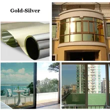 90 см х 5 м термоуправляемая стеклянная пленка самоклеящаяся Солнцезащитная односторонняя перспективная Тонирующая пленка для гостиной, спальни, ванной комнаты