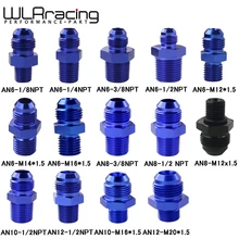 

Male AN6 to 1/2 NPT 1/4 NPT 3/8NPT M10*1.5 M20*1.5 Straight Adapter Flare Fitting auto hose fitting Male Oil cooler fitting