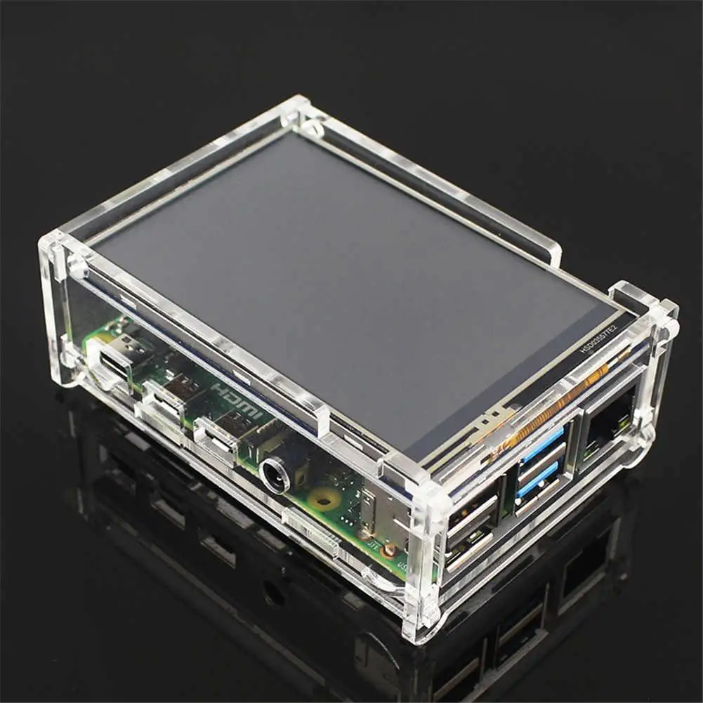 3 5 дюймовый ЖК дисплей MHS + сенсорный экран для Raspberry Pi 4B|ЖК-экраны и панели