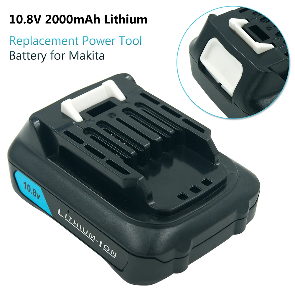 2000 мА/ч, 12V макс CXT литий-ионный Перезаряжаемые Батарея для Makita BL1021B BL1041B BL1015B BL1020B BL1040B DC10WD аккумуляторных дрелей