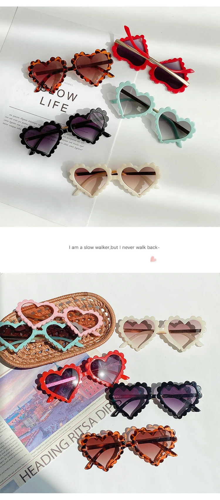 Kids Cartoon Sunglasses - Polarized UV400 Round Sun Glasses with Rabbit Ears
