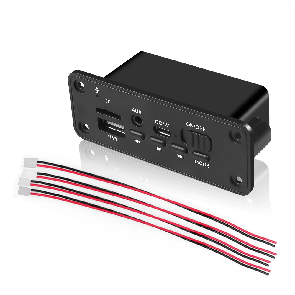 Mp3-плеер kebidu5V Bluetooth 5 0 с 2 динамиками 3 Вт автомобильный FM-радиомодуль поддержкой