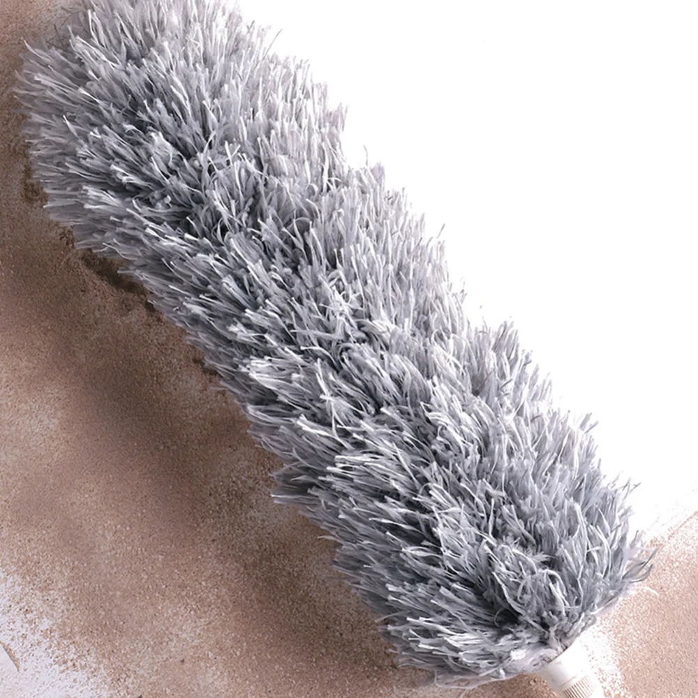 2.8m Household Cleaning Tools Dust Cleaner Extendable Stainless Steel Pole Washable Hand Duster Ceiling Window Furniture Duster