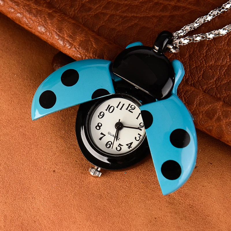 Multi-color ladybug pocket watch Wall watch Small beetle pocket