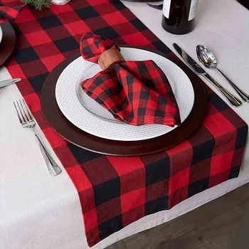 

Plaid Christmas Table Cloth Thicken Rectangular Tablecloth Home Decorative Dinning Table Cover Red Tablecloth Picnic Cloth 2020
