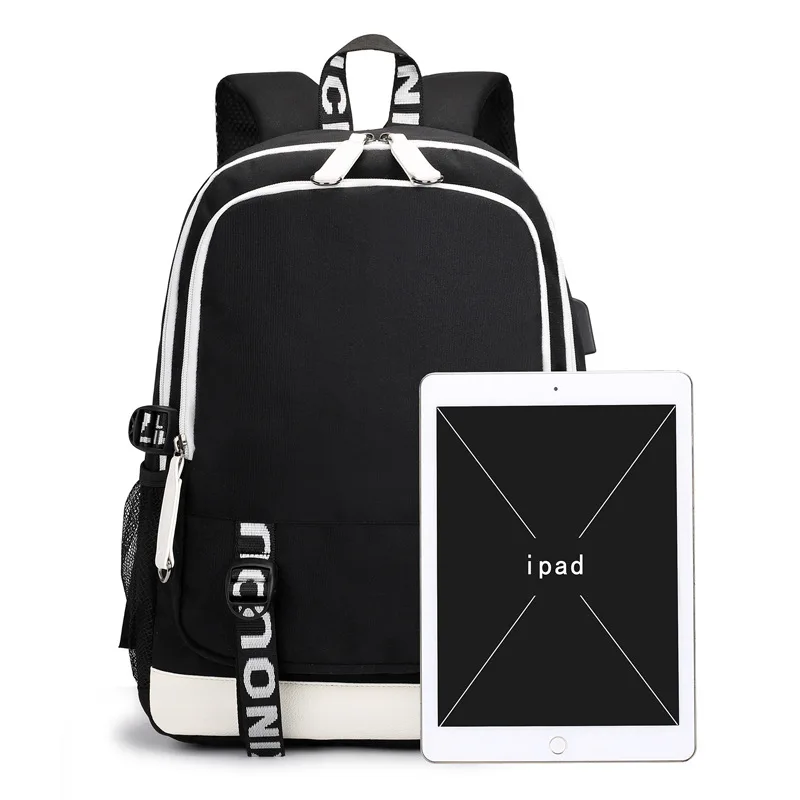Рюкзак с usb-зарядкой для подростков, школьный рюкзак для мальчиков и девочек, женский рюкзак для ноутбука, Студенческая сумка для книг