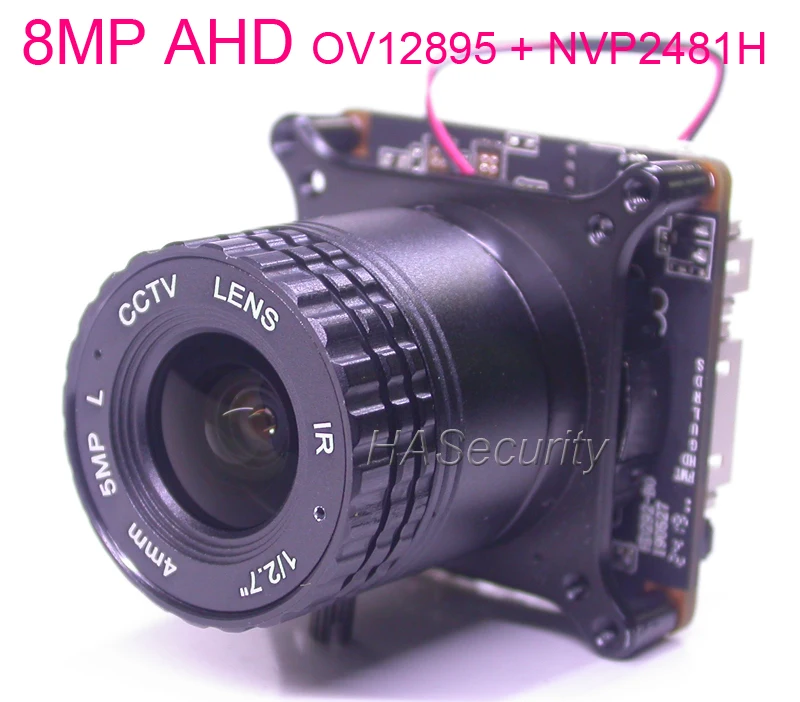 AHD 4K 8MP 8.0MP @ 15FPS 1/2.3 &quotOmniVision OV12895 CMOS датчик + NVP2481 CCTV модуль камеры печатная плата