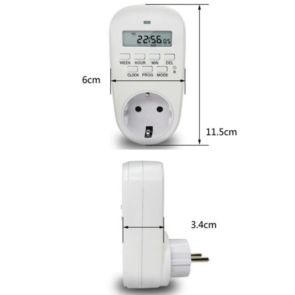 

Smart Digital Time Controller Timer Switch Plug Socket US EU UK Heavy Duty