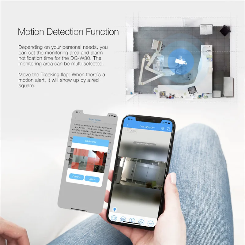 DIGOO DG-W30, 1080 P, домашняя ip-камера безопасности, двойной светильник, полноцветный, ночное видение, FHD, водонепроницаемая, CCTV, wifi камера, детский монитор