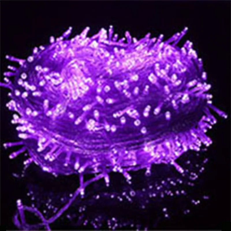 purple Рождество 20 м 200 светодиодов солнечные звездное небо украшения для дома водонепроницаемый светильник Сказочный Декор вечерние подарок на год - Цвет: purple