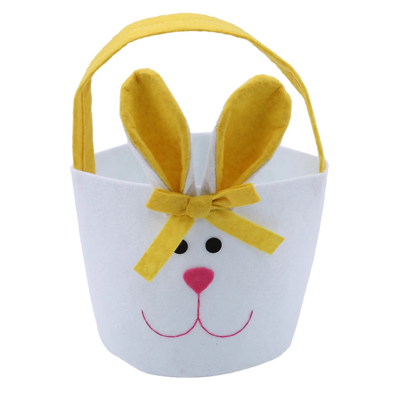 Разноцветные вечерние аксессуары в форме кролика в форме барабана Easte, Детская сумка для конфет, хорошее качество, тканевый детский подарок, пасхальные подарочные сумки, корзина