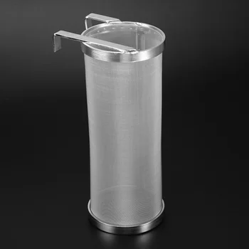 

Stainless Steel Hopper Brewing Filter Cartridge Beer Wine Barrel Mesh Strainer Tool (4 x 10inch)
