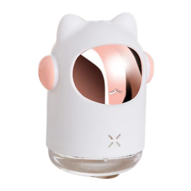 

300Ml Mini USB Space Cat Ultrasonic Fresh Air Humidifier with LED Light Desktop Moisture Humidifier