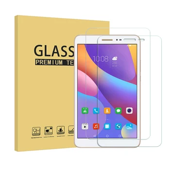 

CAMDEMS 100SETS 9H Tablet Tempered Glass Screen Protector For HUAWEI M6 M5 Honor 5 T5 M3 M2 T2 T1 T3 Honor water play 2in1 film