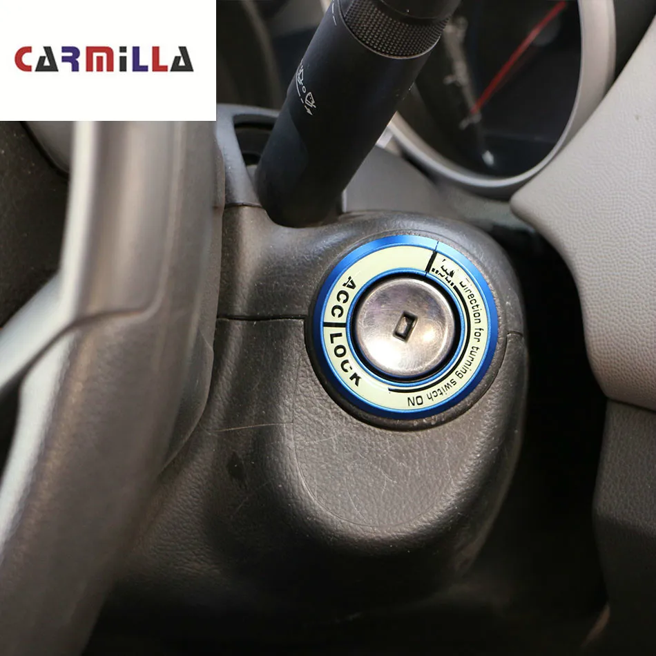 Автомобильная наклейка Carmilla на крышку переключателя зажигания для Chevrolet Cruze