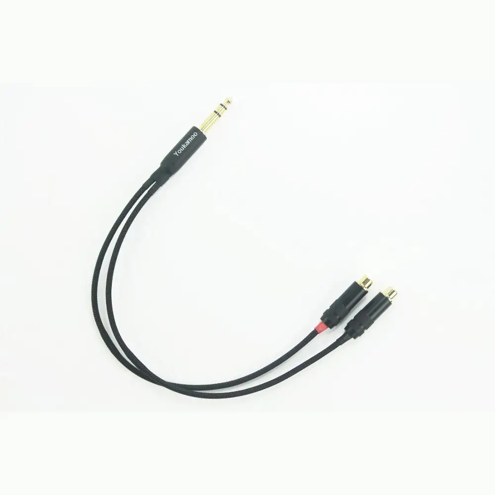 1 4 6 35mm to RCA Female Cable Headphone Audio Adapter Cable 1FT 0 3M