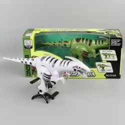 Электрическая игрушка динозавр большого размера Детская блестящая модель музыкальная модель будет ходить T-Rex