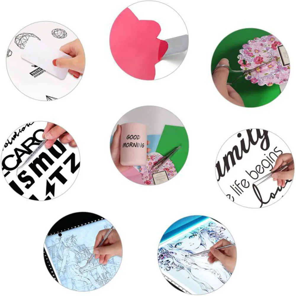 Basic Craft Vinyl Weeding Tools Set DIY Sewing Stitching Punch Carving Kit Silhouettes Cameos Lettering Handmade Tool