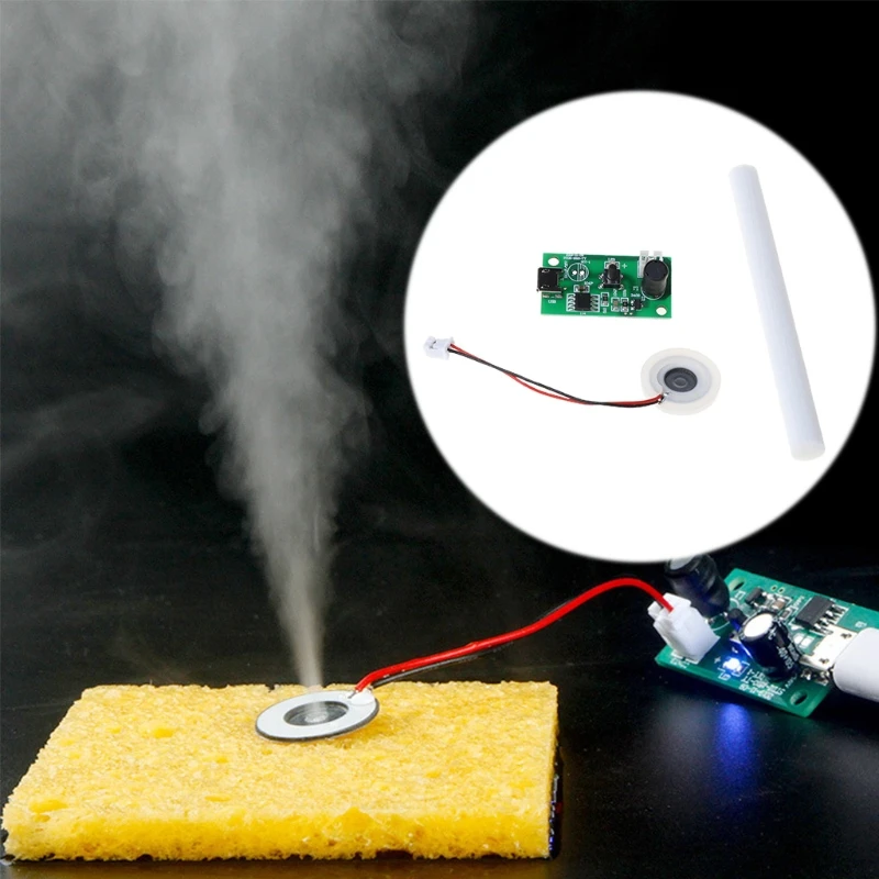 Mini Air Humidifier Mist Maker USB Atomizer Atomization Piece DIY Accessories and PCB Drive Circuit Board Module ultrasonic atomizer accessories