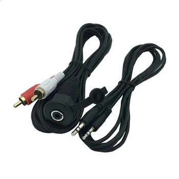 

DC3.5mm/3RCA Headphone Cable IPod or MP3 Player Satellite Radio Cable 1M
