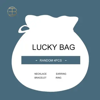 

Suprise Lucky Bag Extra Value Meal 4pcs Necklace Bracelet Earring Ring Set