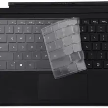 Ультратонкий защитный чехол для клавиатуры для microsoft Surface Pro и Surface Pro 4, высокоточная мягкая клавиатура из ТПУ
