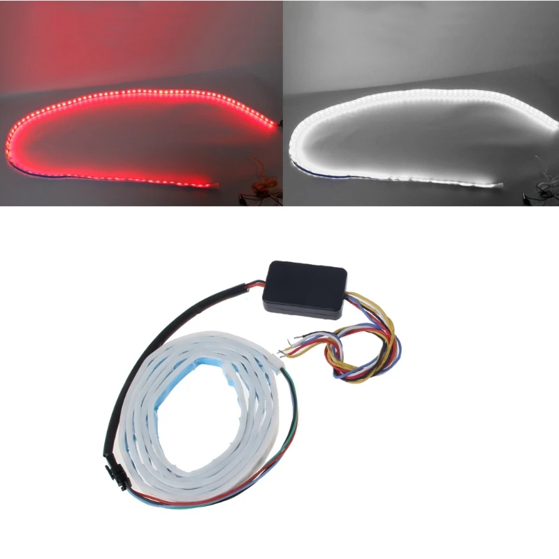 

New Vehicle Car Colorful Streamer LED Strip Tail Streamer Brake Turn Signal Warning Lighting Car Styling Universal Hotselling
