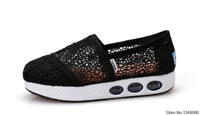 Minika Для женщин Mesh Sneaker дышащая прогулочная обувь увеличивающая рост Спортивная обувь Открытый легкая обувь AA50021
